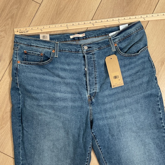 Levi’s Women’s Ribcage Straight Ankle Jeans Size 24W NWT - Picture 8 of 13